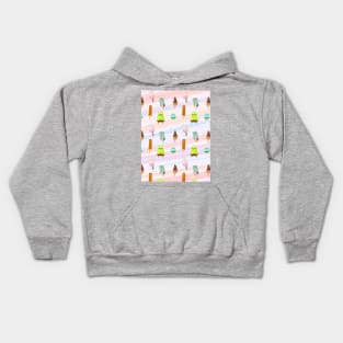 Pastel Goth pattern Ghost ice creams Kids Hoodie